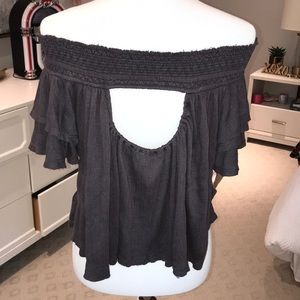 Free People Tops - off the shoulder FP shirt! Free People Tops - off the shoulder FP shirt!